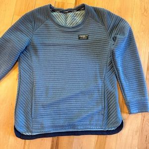 LLBean Blue Airlight Crewneck Pullover
